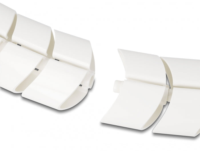 Delock Kabelkanal für Schreibtisch 740 x 75 mm höhenverstellbar weiß