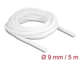 Delock Geflechtschlauch selbstschließend 5 m x 9 mm weiß