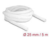 Delock Geflechtschlauch selbstschließend 5 m x 25 mm weiß