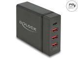 Delock USB Ladegerät 1 x USB Type-C™ PD 3.0 + 3 x USB Typ-A 60 W + 12 W
