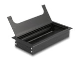 Delock Kabeldurchführung für Tischeinbau mit Bürste 160 x 80 x 28 mm schwarz