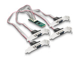 Delock M.2 Karte zu 4 x Seriell RS-232 DB9 mit Standard und Low Profile Slotblenden
