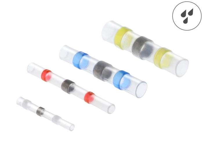 Delock Lötdrahtverbinder wasserdicht Set 50 Stück 26 - 10 AWG farbig