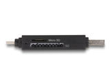 Delock Card Reader SuperSpeed USB 5 Gbps USB Type-C™ / Typ-A für SD und Micro SD Speicherkarten