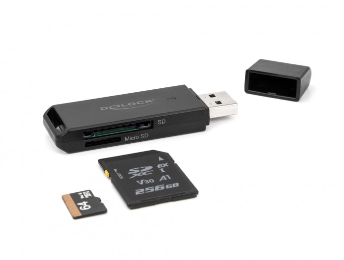 Delock Card Reader SuperSpeed USB 5 Gbps für SD und Micro SD Speicherkarten