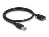 Delock USB 5 Gbps Kabel Typ-A Stecker zu Typ Micro-B Stecker mit Schrauben 0,5 m