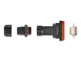 Delock D-Sub 9 Pin Stecker mit Gehäuse IP67 wasserfest