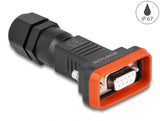 Delock D-Sub 9 Pin Buchse mit Gehäuse IP67 wasserfest
