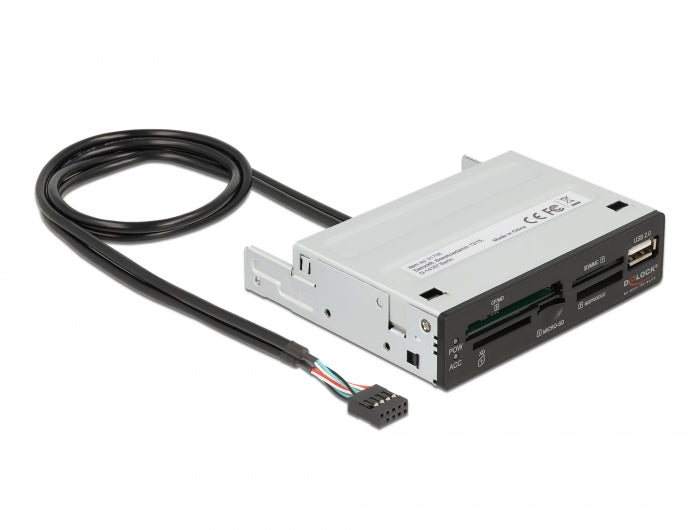 Delock 3.5″ USB 2.0 Card Reader 5 Slot + 1 x USB 2.0 Typ-A Buchse