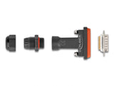 Delock D-Sub 15 Pin Stecker mit Gehäuse IP67 wasserfest