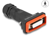 Delock D-Sub HD 26 Pin Buchse mit Gehäuse IP67 wasserfest