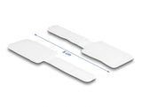 Delock Mini Klett-Kabelhalter L 90 mm x B 24 mm selbstklebend 10 Stück weiß