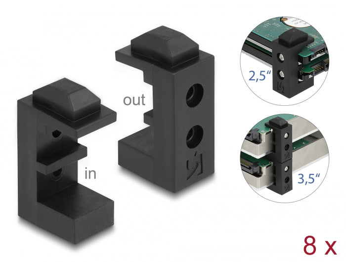 Delock Festplattenhalterung für 2.5″ und 3.5″ HDD / SSD