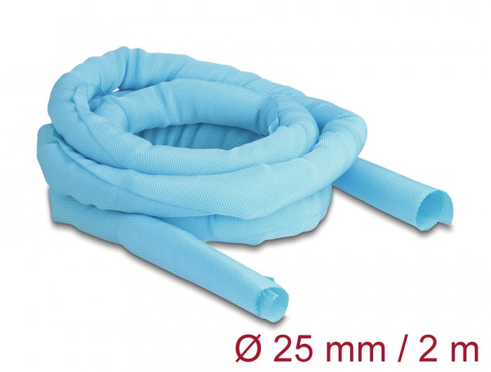 Delock Gewebeschlauch selbstschließend hitzebeständig 2 m x 25 mm blau