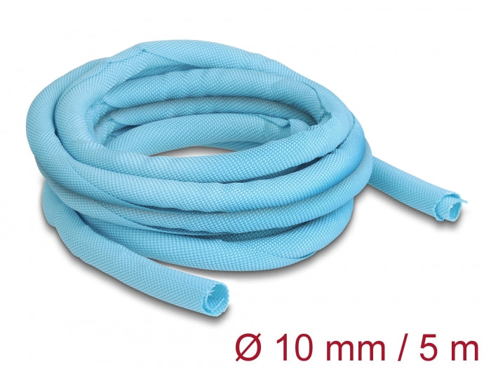 Delock Gewebeschlauch selbstschließend hitzebeständig 5 m x 10 mm blau
