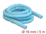 Delock Gewebeschlauch selbstschließend hitzebeständig 5 m x 16 mm blau