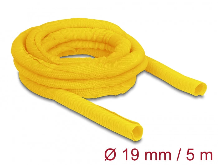 Delock Gewebeschlauch selbstschließend hitzebeständig 5 m x 19 mm gelb