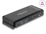 Delock DisplayPort 1.4 KVM Switch 8K 60 Hz mit USB 5 Gbps und Audio