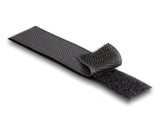 Delock Strapazierfähiges Klettband mit Haft- und Flauschband L 15 m x B 25 mm schwarz