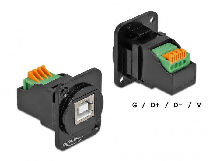 Delock D-Typ Modul USB 2.0 Typ-B Buchse zu Terminalblock