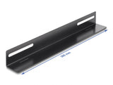 Delock 19″ Tragschiene für Netzwerkschrank 300 x 40 mm 2 Stück