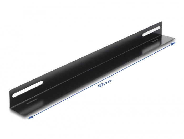 Delock 19″ Tragschiene für Netzwerkschrank 450 x 40 mm 2 Stück