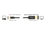 Delock Kabel USB Type-C™ Stecker > HDMI Stecker (DP Alt Mode) 4K 60 Hz 3 m schwarz