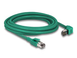 Delock RJ45 Netzwerkkabel PROFINET SF/UTP 90° gewinkelt 3 m grün