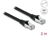 Delock RJ45 Netzwerkkabel Cat.6A S/FTP PUR Outdoor 2 m schwarz