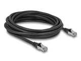 Delock RJ45 Netzwerkkabel Cat.6A S/FTP PUR Outdoor 5 m schwarz