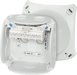 HENSEL Klemmenkasten 4qmm 5f Kst AP IP66 DK 0404 G 104x104x70mm hfr