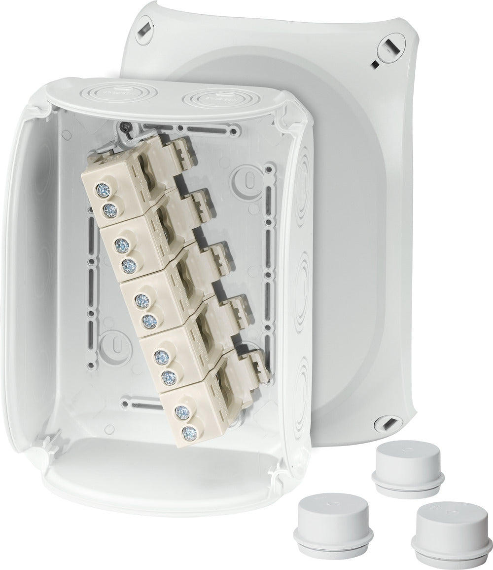 HENSEL Klemmenkasten 16qmm 5f Kst AP hfr DK 1616 G 210x155x92mm IP66