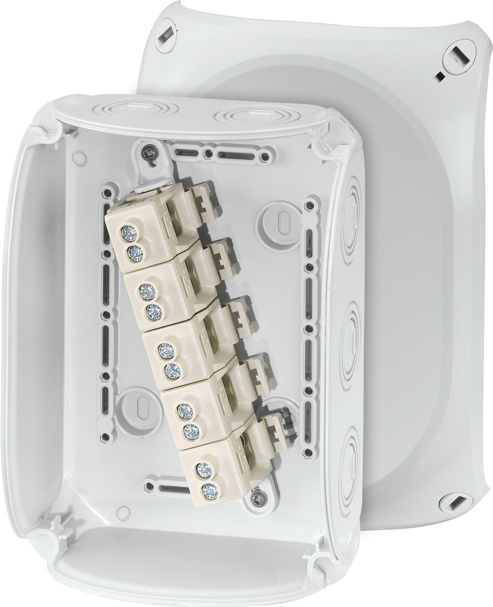 HENSEL Abzweigdose Klemme IP66/IP67/IP69 KF 1010 G 16qmm 180x130x77mm quadrat