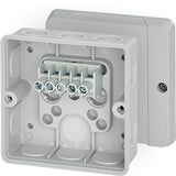 HENSEL Klemmenkasten 4qmm 5f Kst AP IP55 DE 9345 98x98x52mm hfr