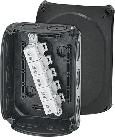 HENSEL Abzweigdose Schraubkl IP66 10qmm DK 1010 B 130x180x77mm rechteck Kst hfr