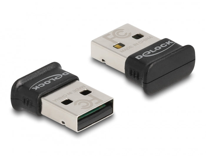 Delock USB Bluetooth 5.0 Adapter Klasse 1 im Micro Design - Reichweite bis zu 100 Meter