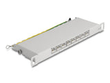 Delock 10″ Patchpanel 8 Port Cat.6A 0,5 HE grau