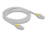Delock Netzwerkkabel RJ45 Cat.6A S/FTP mit farbigen Clips 3 m