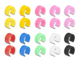 Delock Netzwerkkabel RJ45 Cat.6A S/FTP mit farbigen Clips 5 m