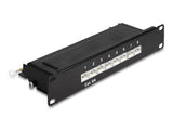 Delock 10″ Patchpanel 8 Port Cat.6A 1 HE schwarz