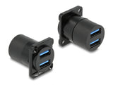 Delock D-Typ Modul USB 5 Gbps Typ-A 2 x Buchse zu 2 x Buchse