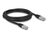 Delock RJ45 Netzwerkkabel Cat.6A S/FTP PE Outdoor 2 m schwarz
