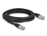 Delock RJ45 Netzwerkkabel Cat.6A S/FTP PE Outdoor 3 m schwarz