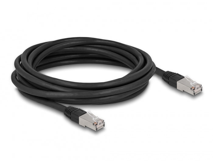 Delock RJ45 Netzwerkkabel Cat.6A S/FTP PE Outdoor 5 m schwarz