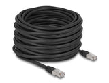 Delock RJ45 Netzwerkkabel Cat.6A S/FTP PE Outdoor 20 m schwarz