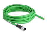 Delock Netzwerkkabel M12 D-kodiert 4 Pin zu offenen Kabelenden PVC 5 m