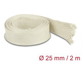 Delock Geflechtschlauch aus Nomex Fasern 2 m x 25 mm weiß