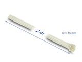 Delock Geflechtschlauch aus Nomex Fasern 2 m x 15 mm weiß