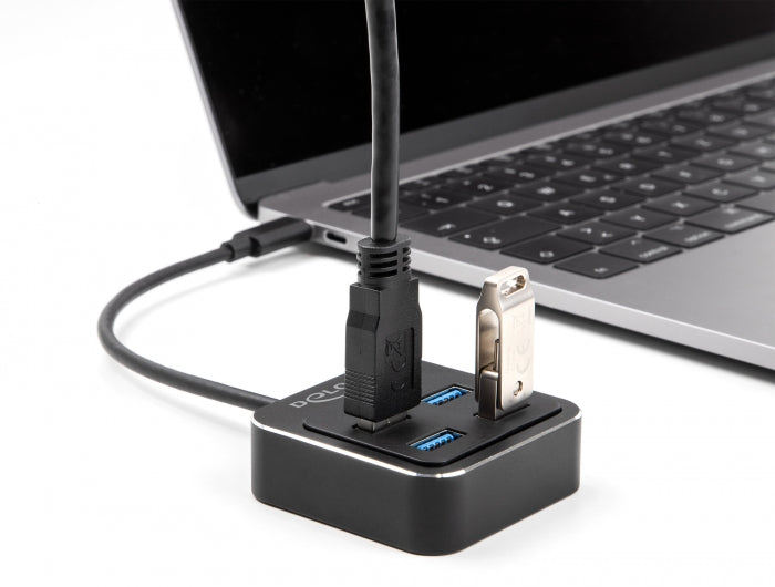 Delock USB 3.2 Gen 2 USB Type-C™ Hub mit 4 x USB Typ-A Buchse – 10 Gbps