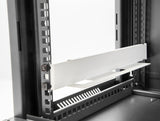Delock 19″ Tragschiene längenverstellbar 368 - 600 mm für Netzwerkschrank 1 HE grau 1 Paar